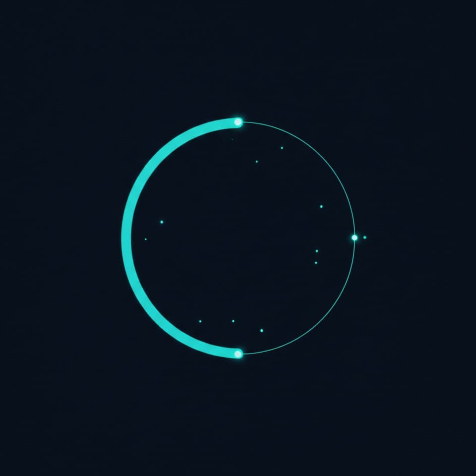 A minimal radar sweep — the visual for finding where a brand does and doesn't appear
